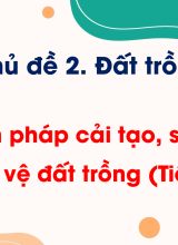 CN Trồng trọt - Bài 5. Biện pháp cải tạo, sử dụng và bảo vệ đất trồng (Tiết 1)